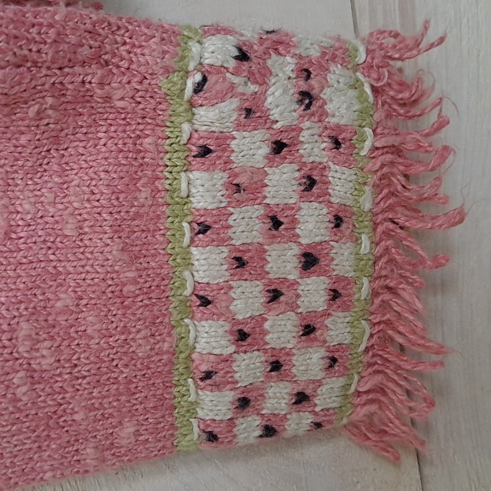 Icelandic Design Nordic Cardigan | Linen Blend | Women's Small | Color Pink - Picture 9 of 12